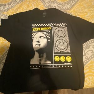 vintage smiley graphic tee